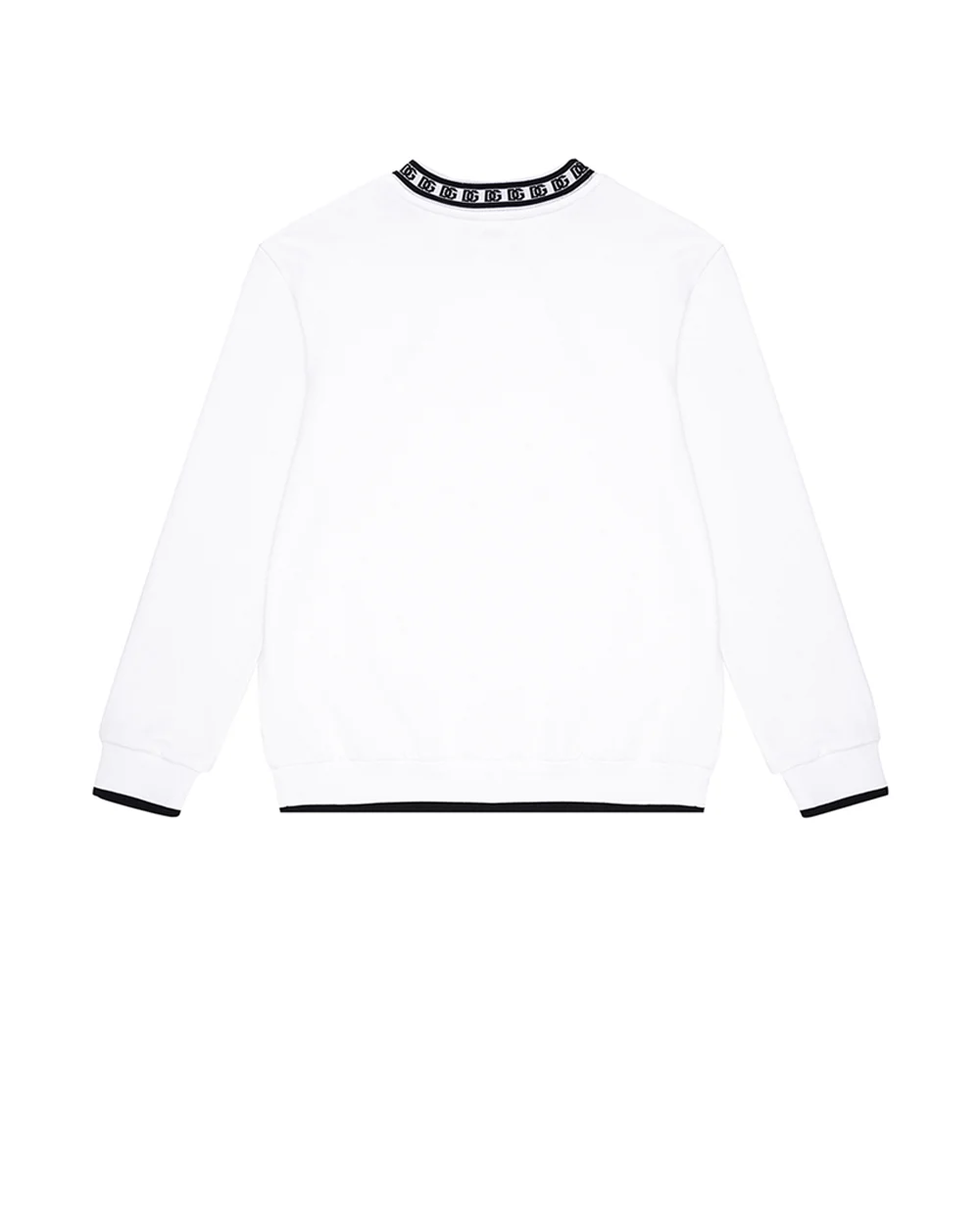 Детский свитшот Dolce&Gabbana Kids L4JWDO-G7IJ8-B, белый цвет • Купить в интернет-магазине Kameron
