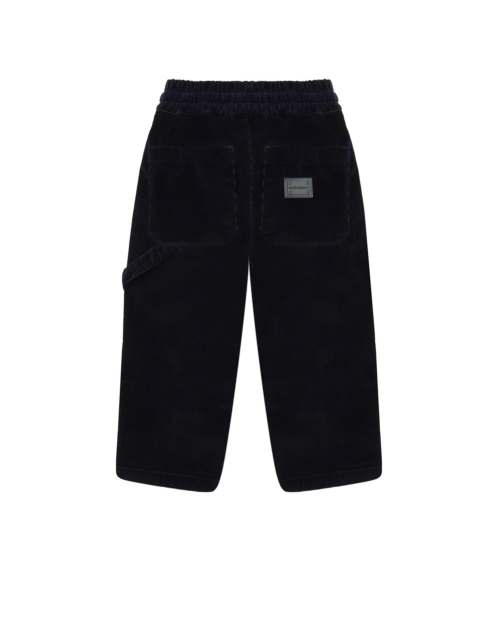 Вельветовые брюки Dolce&Gabbana Kids L43P67-LT369-B, синий цвет • Купить в интернет-магазине Kameron