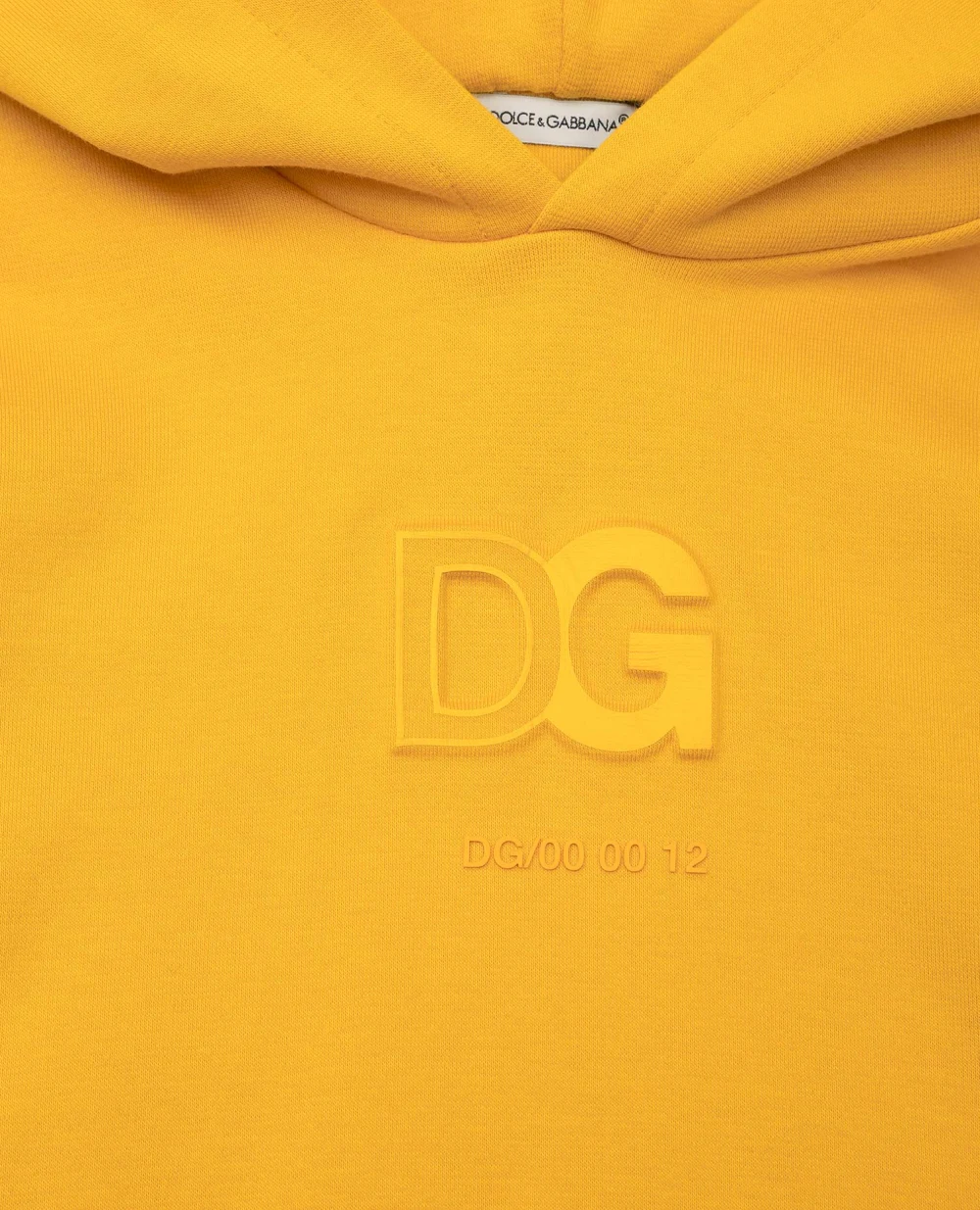 Худи Dolce&Gabbana Kids L4JWAK-G7AK4-S, желтый цвет • Купить в интернет-магазине Kameron