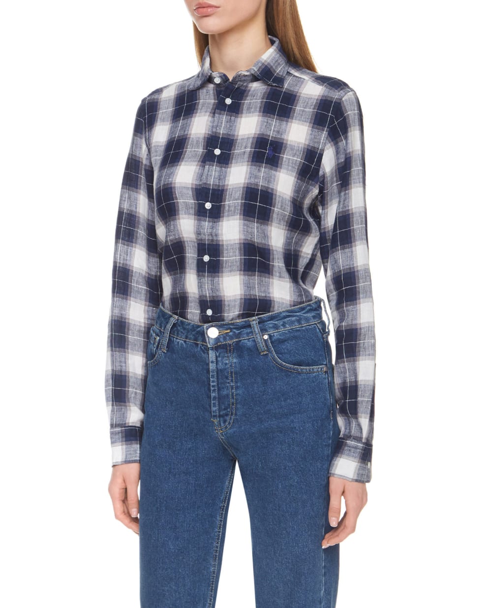 Льняная рубашка Polo Ralph Lauren 211827695002, разноцветный цвет • Купить в интернет-магазине Kameron