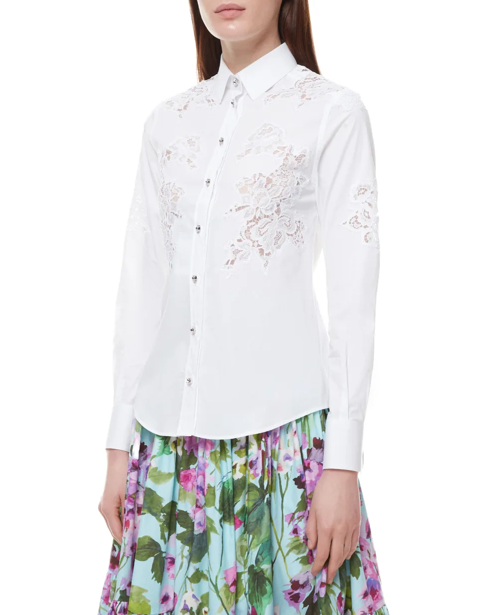 Рубашка Dolce&Gabbana F5K35Z-FUEAJ, белый цвет • Купить в интернет-магазине Kameron