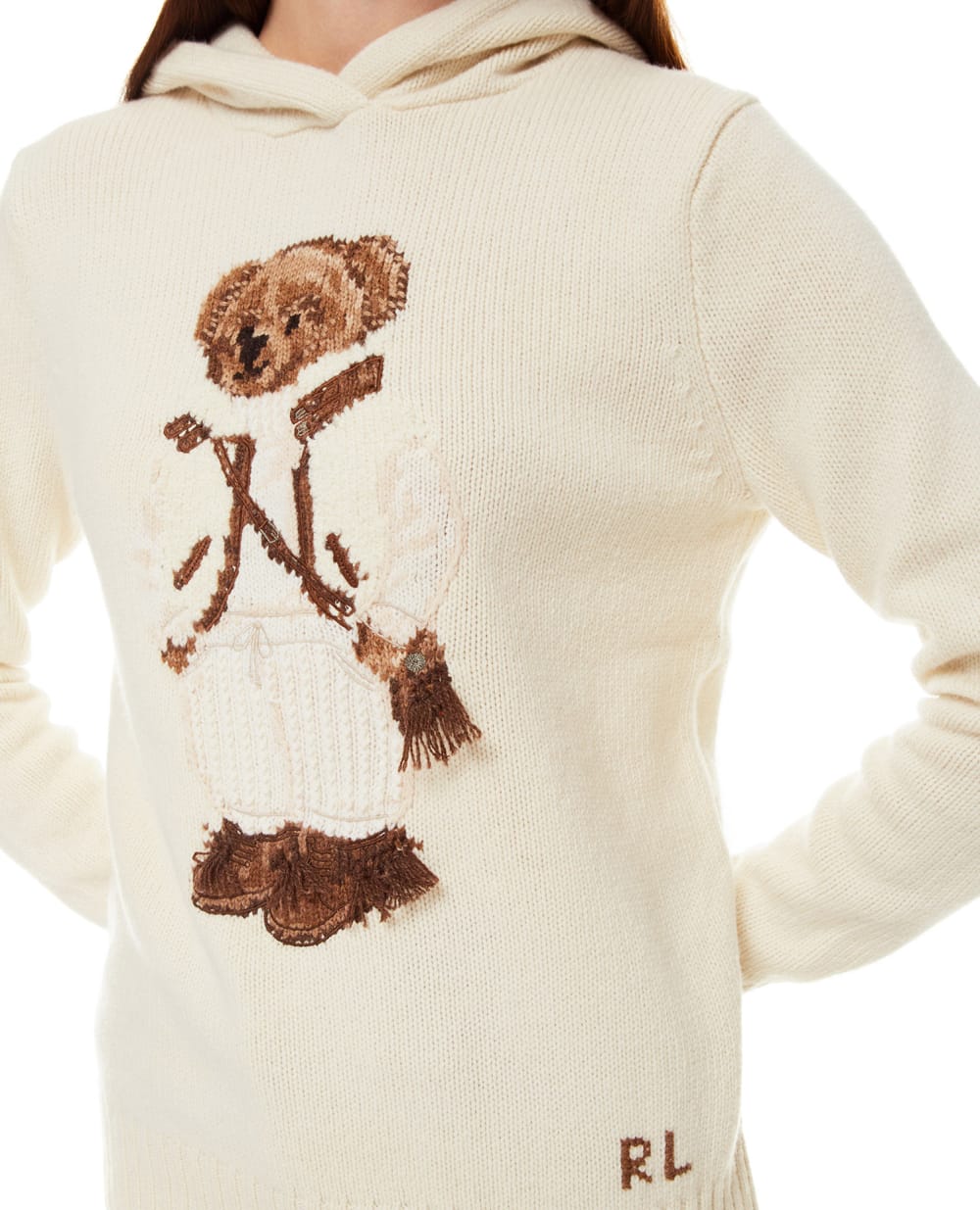 Шерстяное худи Polo Ralph Lauren 211847045001, бежевый цвет • Купить в интернет-магазине Kameron
