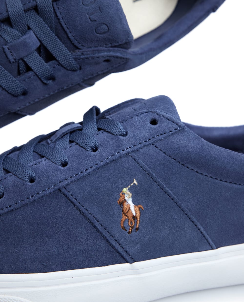 Замшевые сникеры Polo Ralph Lauren 816893732005, синий цвет • Купить в интернет-магазине Kameron