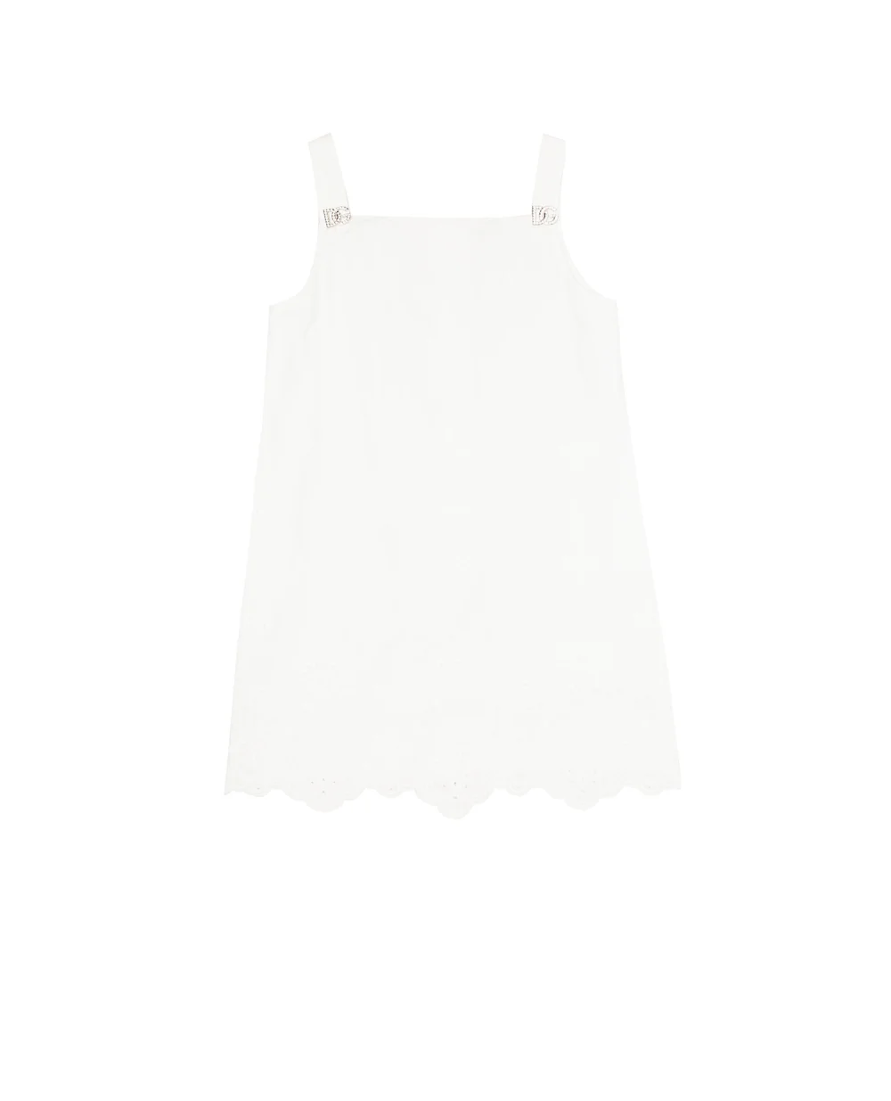 Сарафан Dolce&Gabbana Kids L53DC0-HLM6Q-B, белый цвет • Купить в интернет-магазине Kameron