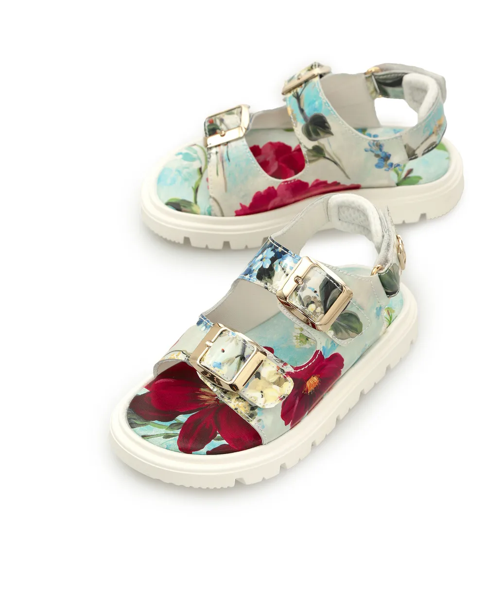 Сандали Dolce&Gabbana Kids D11081-AC976-L, бирюзовый цвет • Купить в интернет-магазине Kameron
