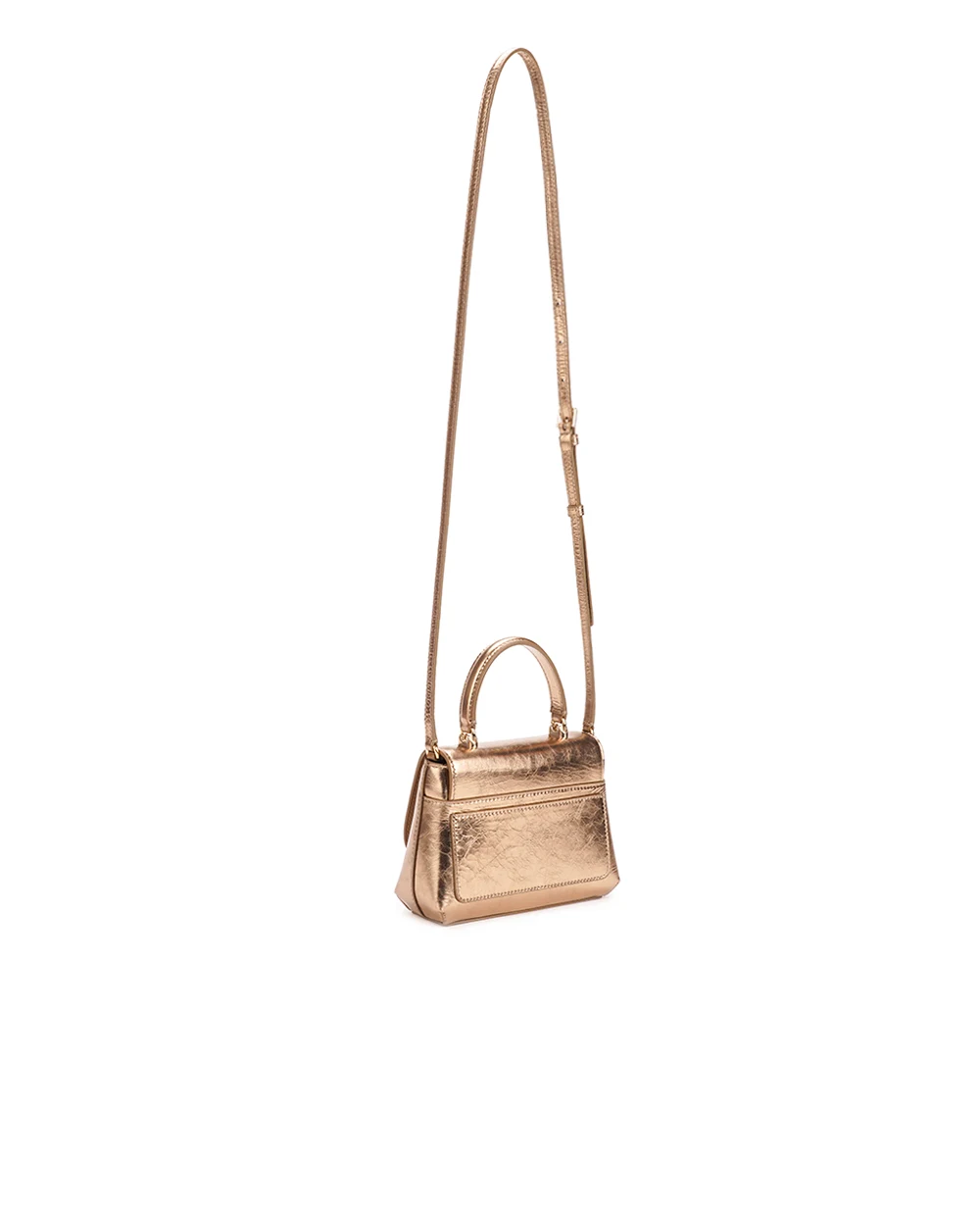 Кожаная сумка DG Logo Mini Dolce&Gabbana BB7568-AO855, золотой цвет • Купить в интернет-магазине Kameron