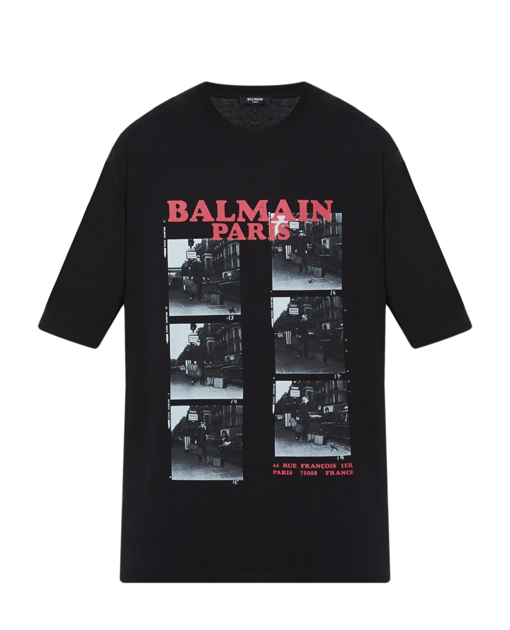 Футболка Balmain BH1EH015GD09, черный цвет • Купить в интернет-магазине Kameron