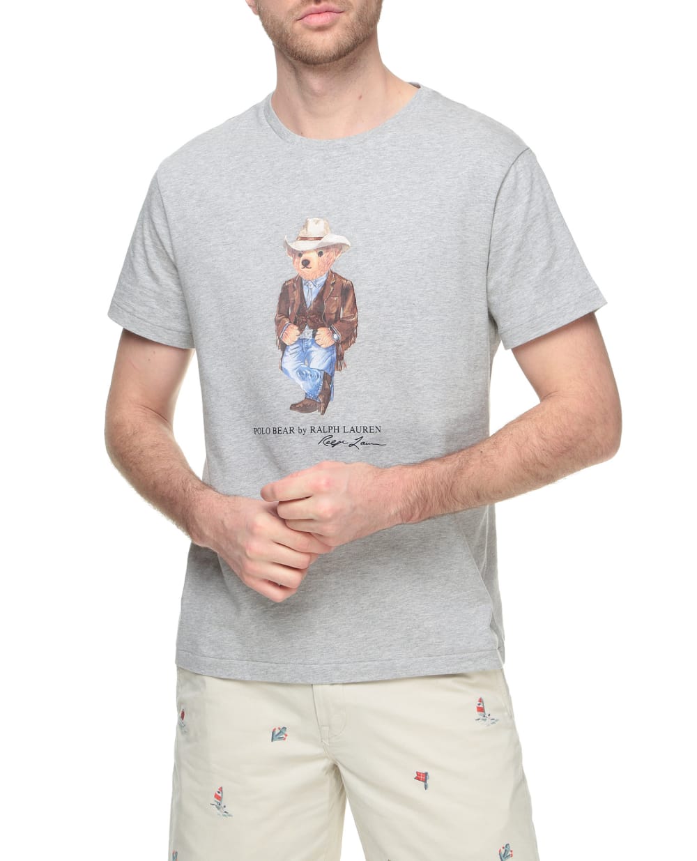 Футболка Polo Bear Polo Ralph Lauren 710858029001, серый цвет • Купить в интернет-магазине Kameron