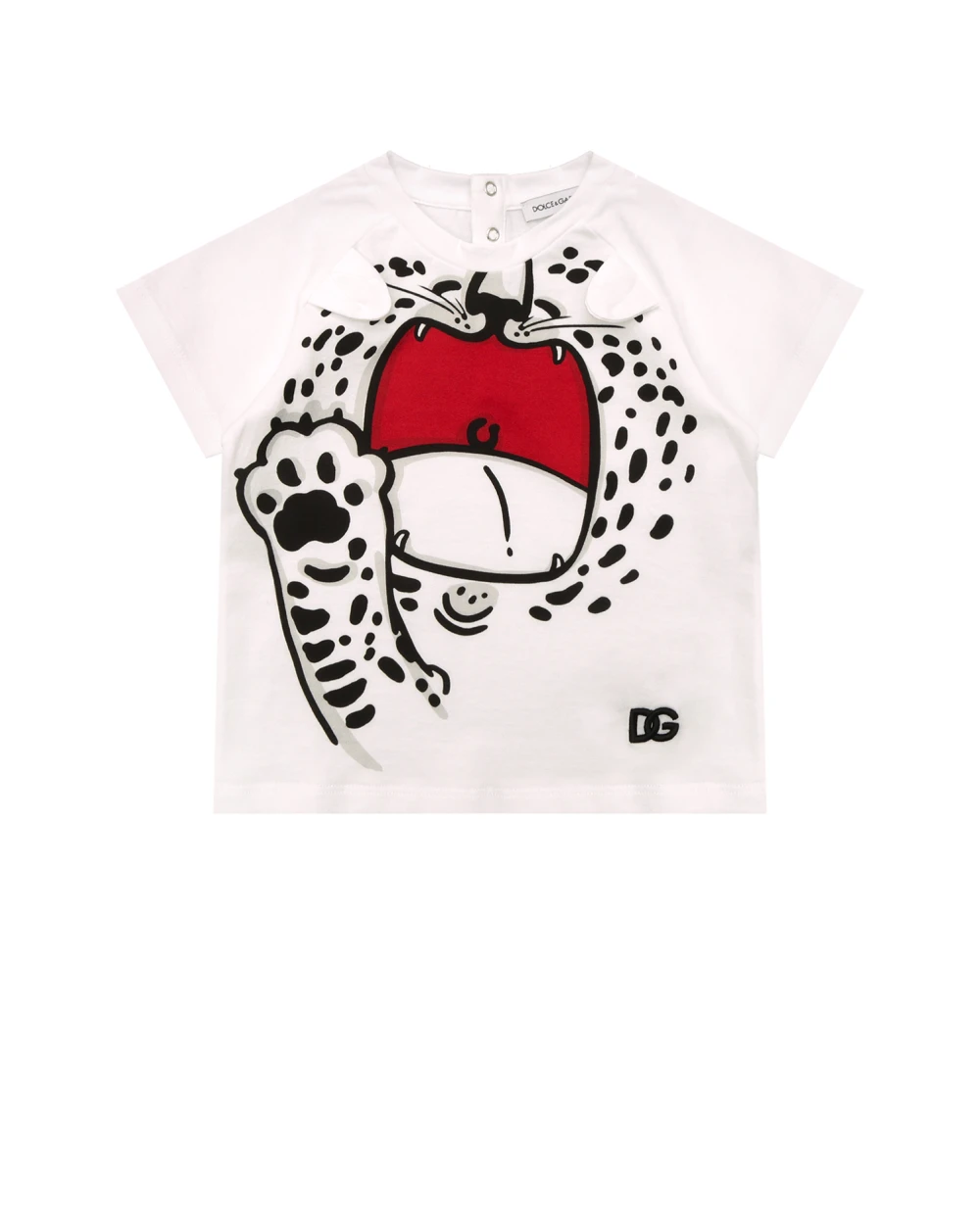 Детская футболка Dolce&Gabbana Kids L1JTEW-G7B2F, белый цвет • Купить в интернет-магазине Kameron