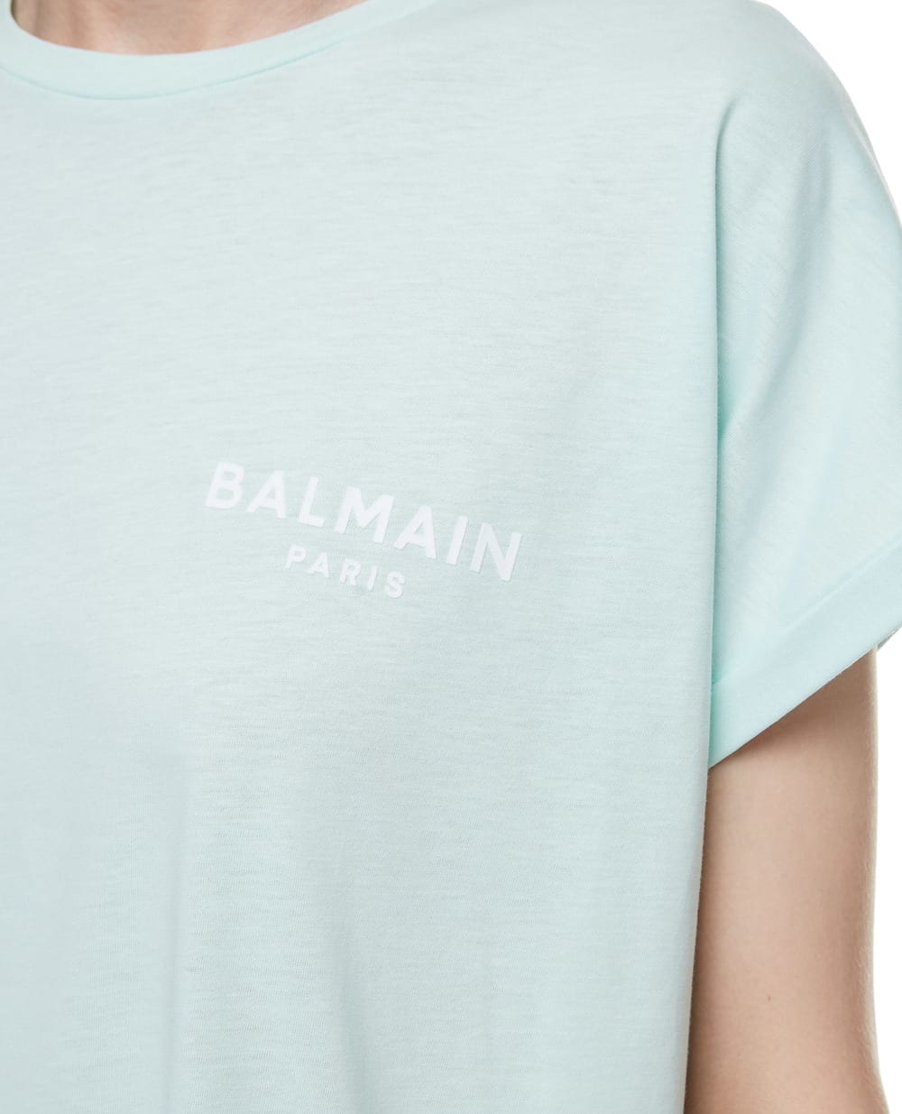 Футболка Balmain WF1EF010B013-S, мятный цвет • Купить в интернет-магазине Kameron