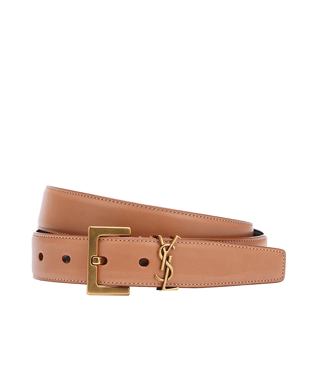 Ремень Saint Laurent 634437-BWR6W, коричневый цвет • Купить в интернет-магазине Kameron