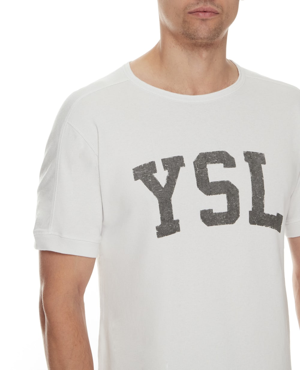 Футболка Saint Laurent 667856-Y36JG, белый цвет • Купить в интернет-магазине Kameron