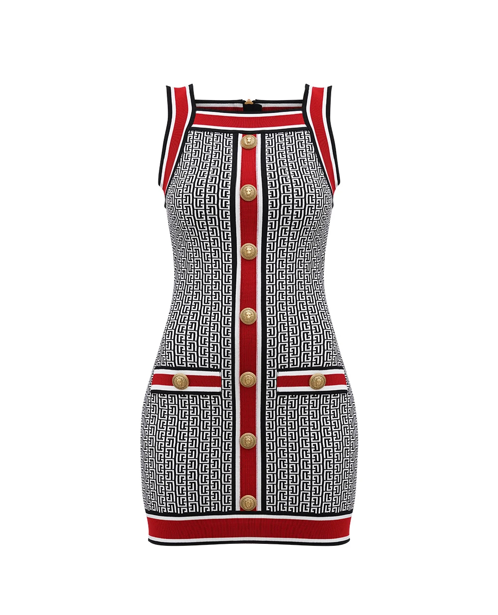 Платье Balmain BF1R4034KE89, разноцветный цвет • Купить в интернет-магазине Kameron