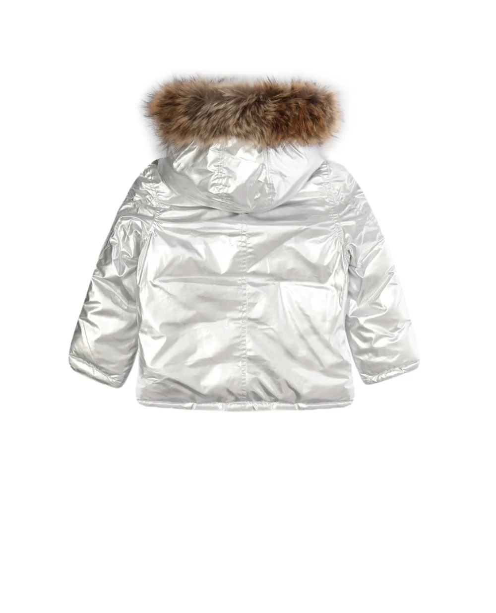 Пуховик Polo Ralph Lauren Kids 323749074001, серебряный цвет • Купить в интернет-магазине Kameron
