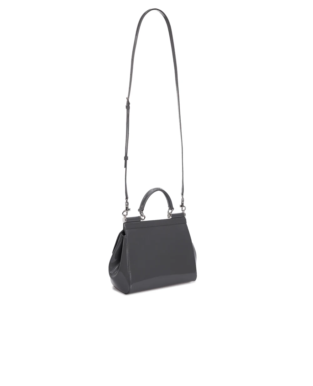 Кожаная сумка Sicily Dolce&Gabbana BB6003-AI413, серый цвет • Купить в интернет-магазине Kameron