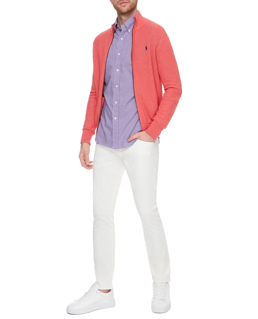 Кардиган Polo Ralph Lauren 710692706003, коралловый цвет • Купить в интернет-магазине Kameron