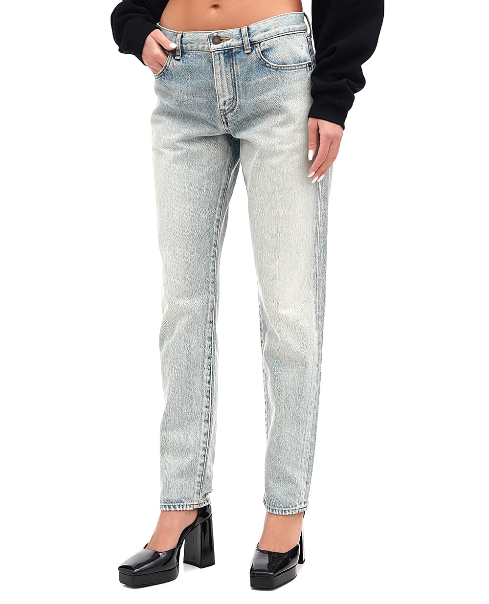 Джинсы Saint Laurent 644026-YD372, голубой цвет • Купить в интернет-магазине Kameron
