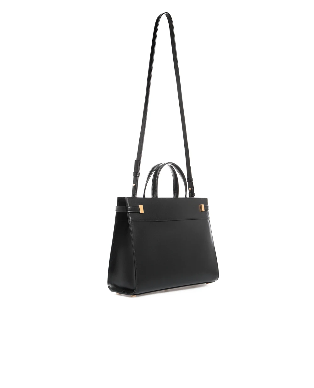 Кожаная сумка Manhattan Saint Laurent 568702-02G0W-, черный цвет • Купить в интернет-магазине Kameron