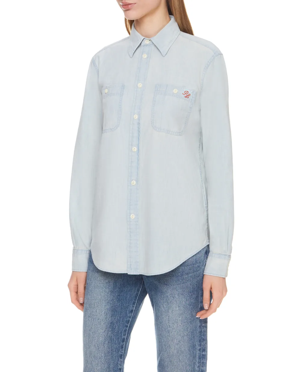 Рубашка Polo Ralph Lauren 211784196001, голубой цвет • Купить в интернет-магазине Kameron