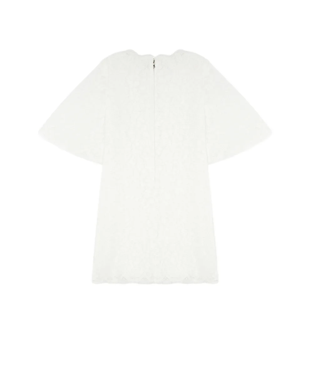 Детское кружевное платье Dolce&Gabbana Kids L59D66-G7TQD-S, белый цвет • Купить в интернет-магазине Kameron