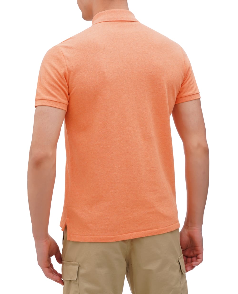 Поло Mesh Polo Ralph Lauren 710680784354, оранжевый цвет • Купить в интернет-магазине Kameron