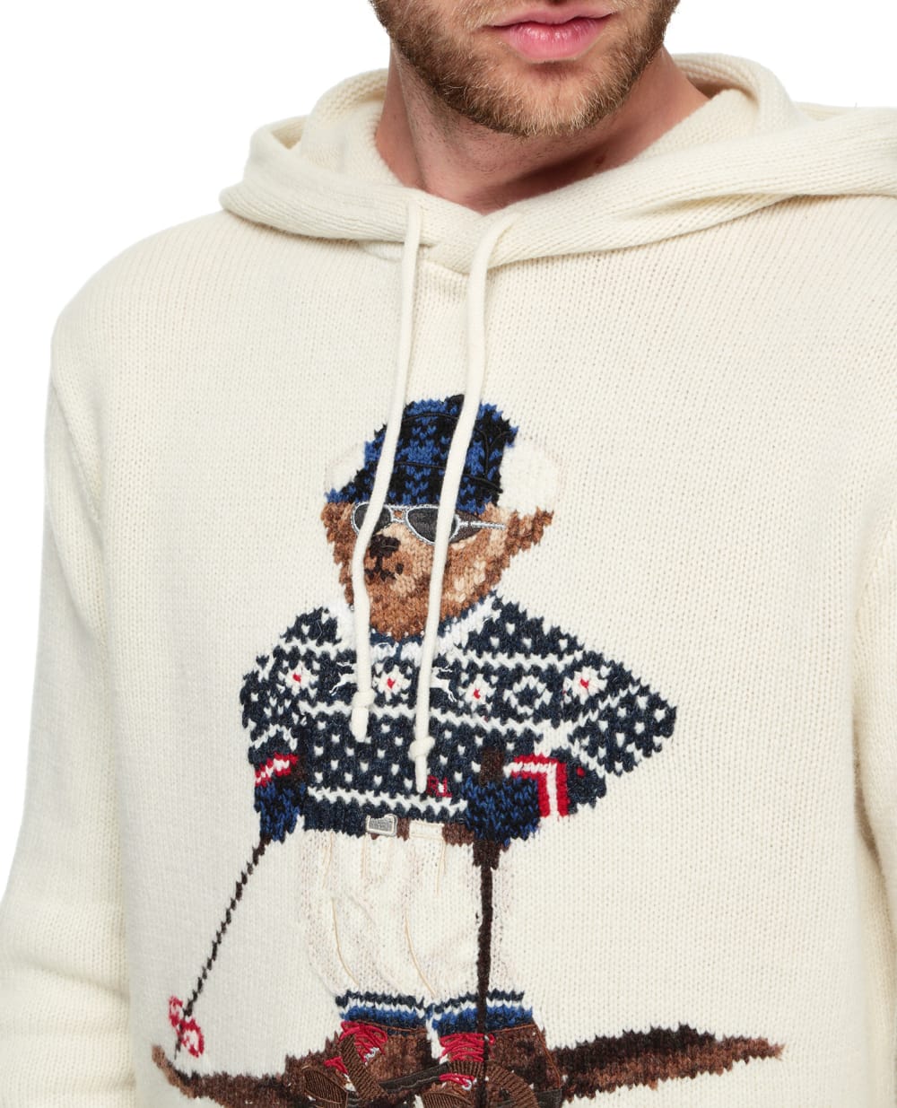 Шерстяное худи Polo Ralph Lauren 710853787001, бежевый цвет • Купить в интернет-магазине Kameron