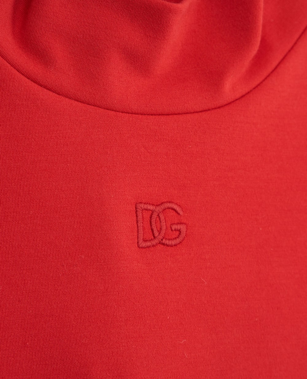 Детский трикотажный гольф Dolce&Gabbana Kids L5JTLE-G7JJ4-B-S, красный цвет • Купить в интернет-магазине Kameron