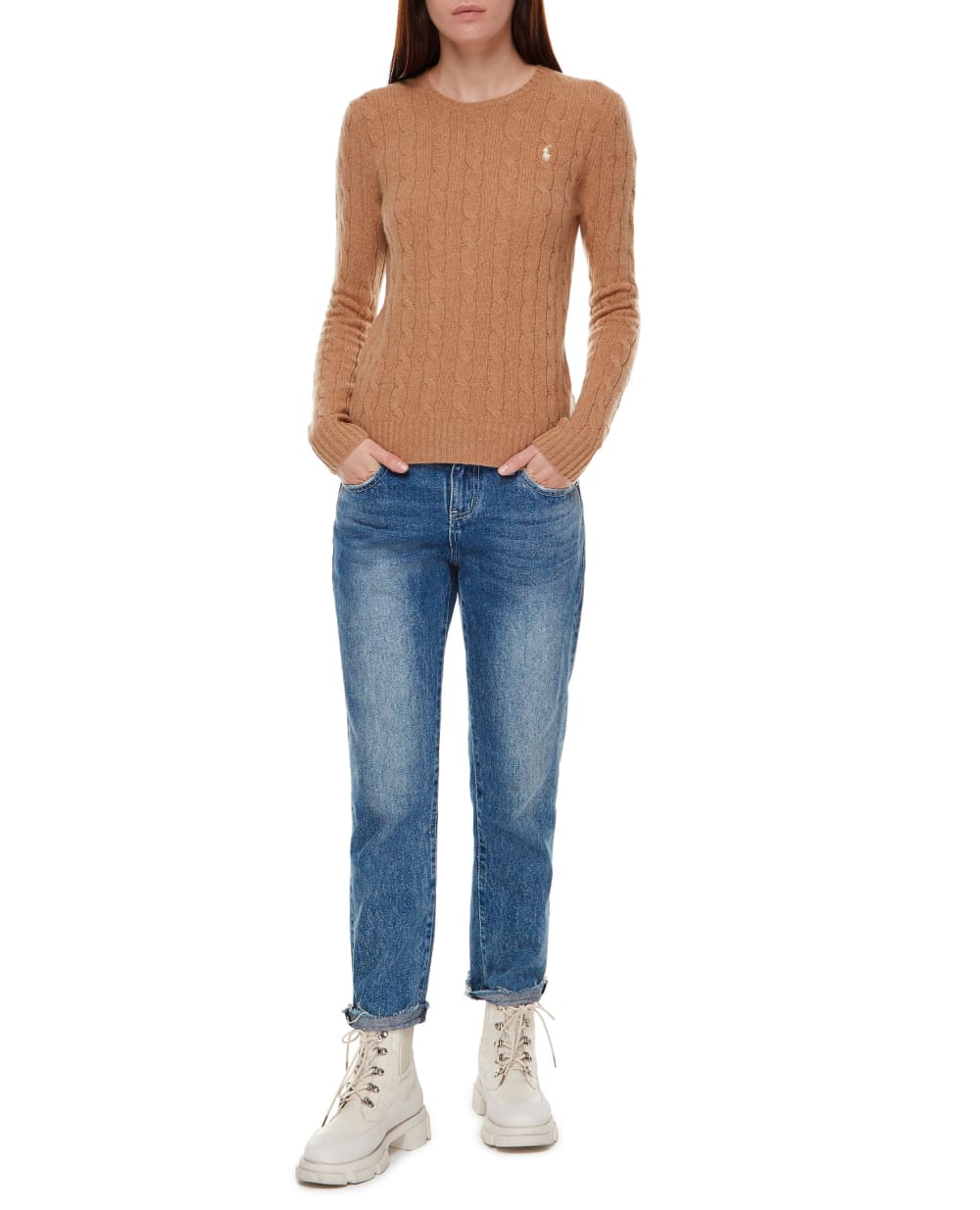 Шерстяной джемпер Polo Ralph Lauren 211525764078, бежевый цвет • Купить в интернет-магазине Kameron