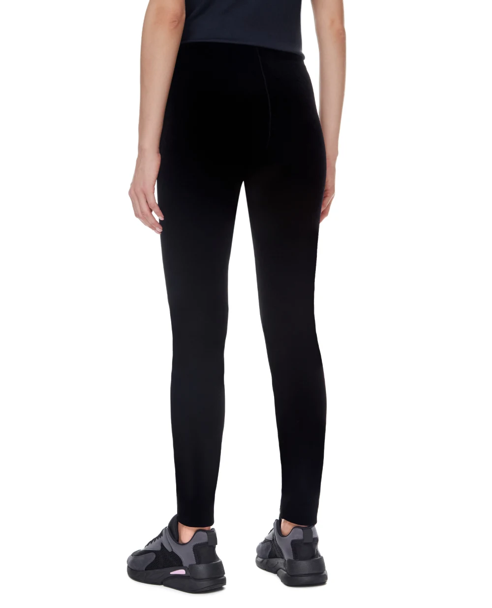 Велюровые леггинсы Saint Laurent 662846-Y3D02, черный цвет • Купить в интернет-магазине Kameron