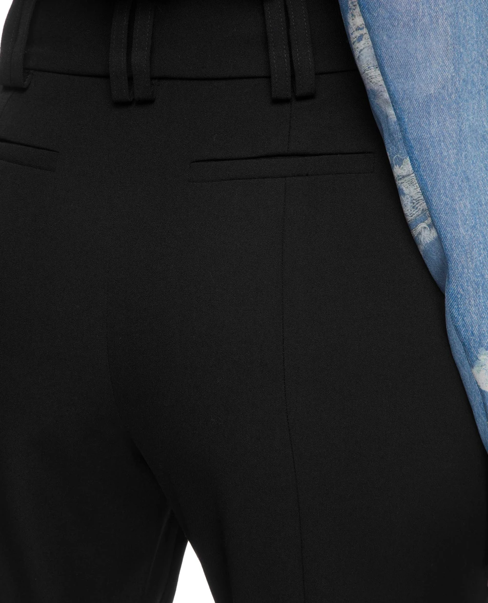Шерстяные брюки Balmain TF15172167L, черный цвет • Купить в интернет-магазине Kameron