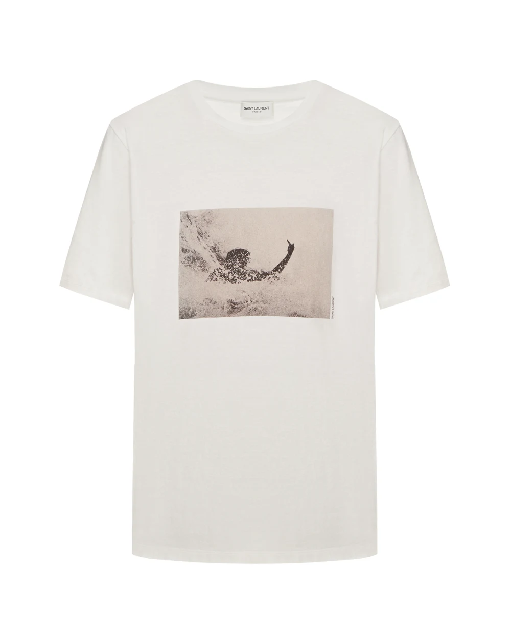 Футболка Saint Laurent 646198-Y36AF, белый цвет • Купить в интернет-магазине Kameron