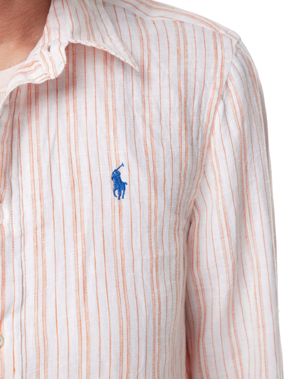 Льняная рубашка Polo Ralph Lauren 211910644002, белый цвет • Купить в интернет-магазине Kameron