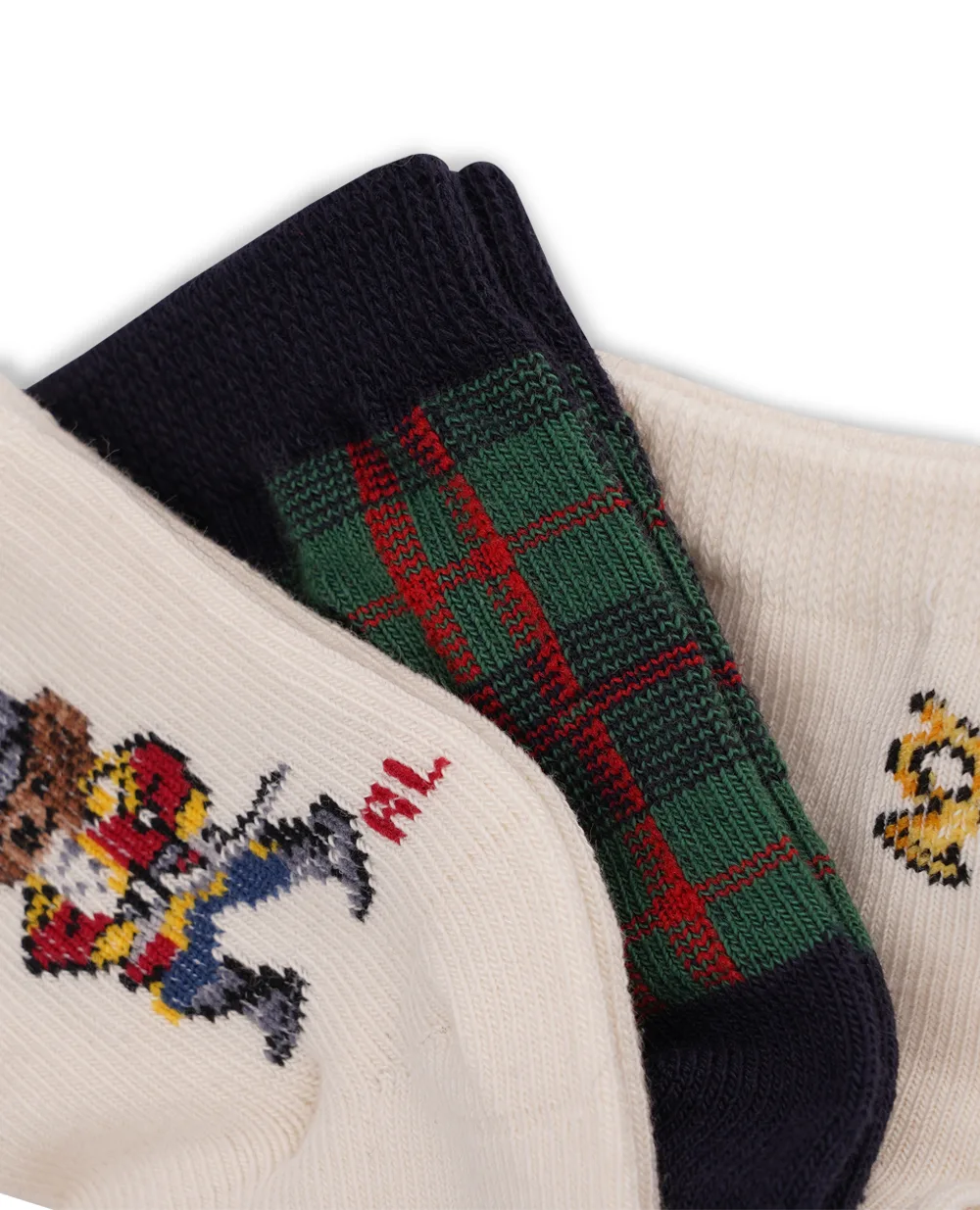 Детские носки Polo Bear (3 пары) Polo Ralph Lauren Kids 441927567001, разноцветный цвет • Купить в интернет-магазине Kameron