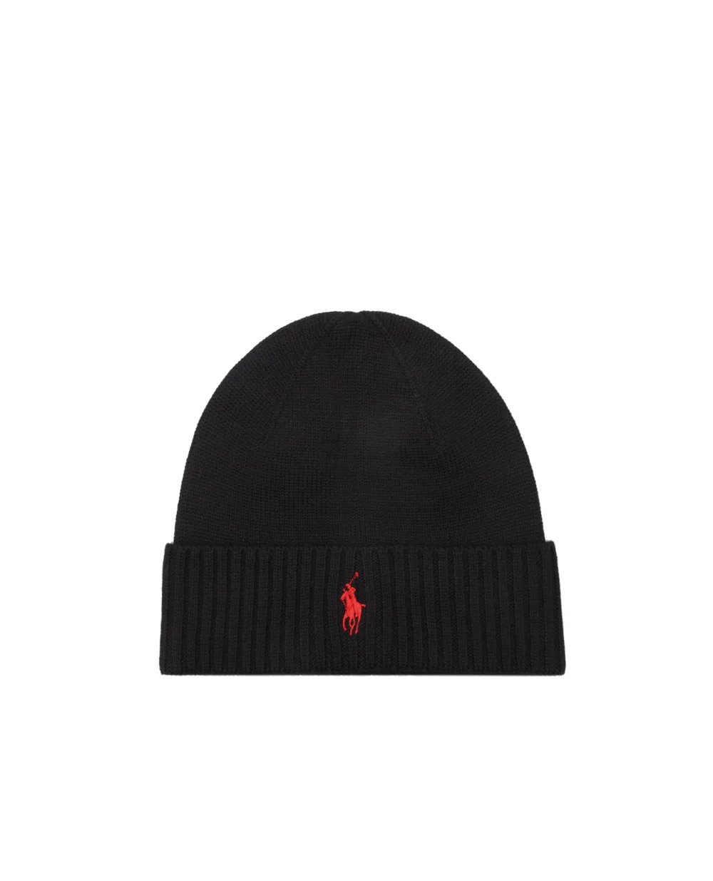 Шерстяная шапка Polo Ralph Lauren 710886137001, черный цвет • Купить в интернет-магазине Kameron
