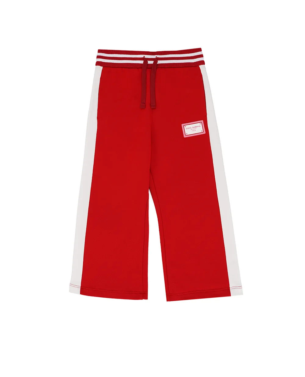 Детские спортивные брюки (костюм) Dolce&Gabbana Kids L5JPE2-G7NNW-S, красный цвет • Купить в интернет-магазине Kameron