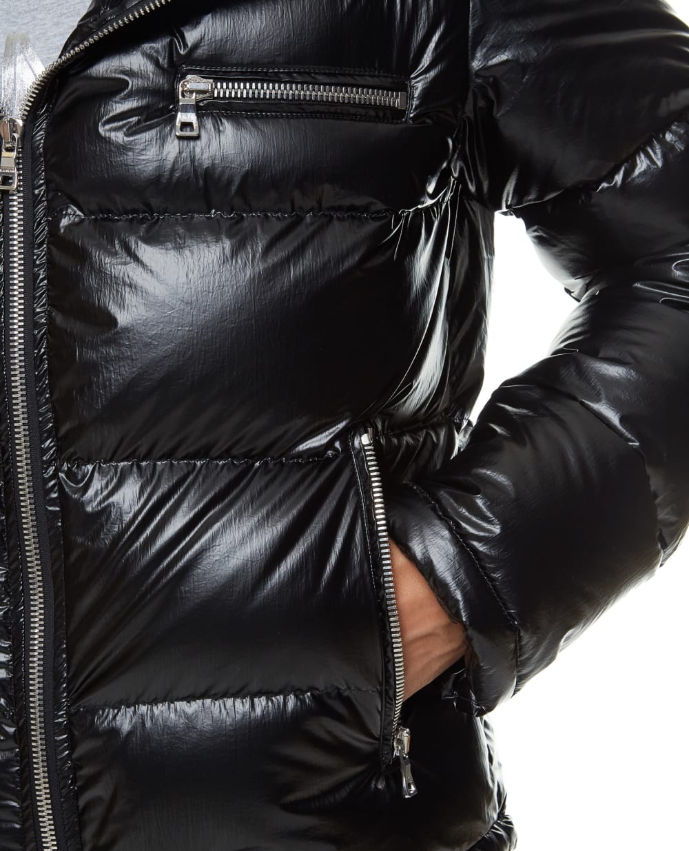 Пуховик Balmain WH1TP009X112, черный цвет • Купить в интернет-магазине Kameron