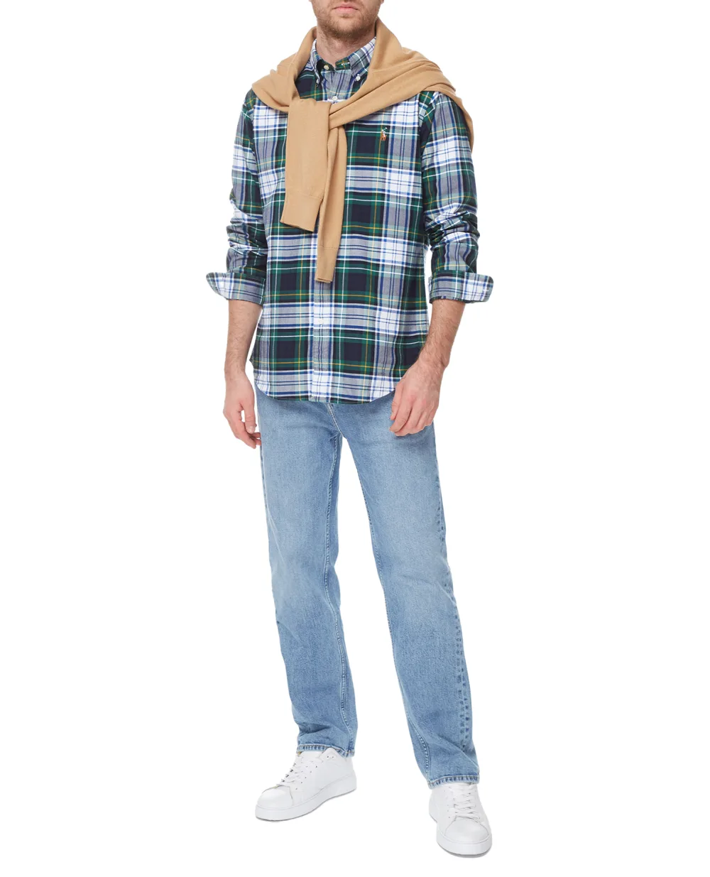 Рубашка Polo Ralph Lauren 710867315003, синий цвет • Купить в интернет-магазине Kameron