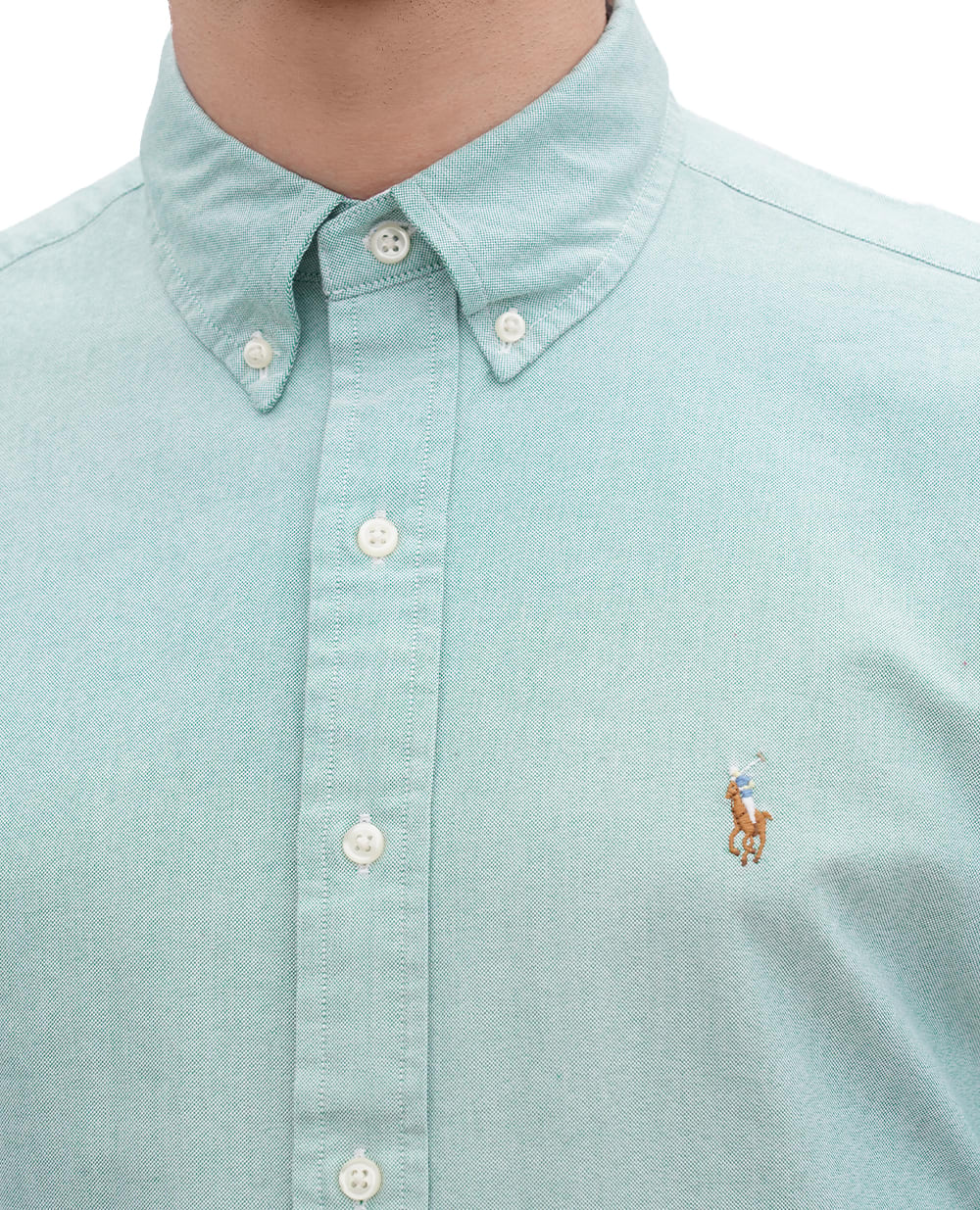 Рубашка Polo Ralph Lauren 710922271001, мятный цвет • Купить в интернет-магазине Kameron