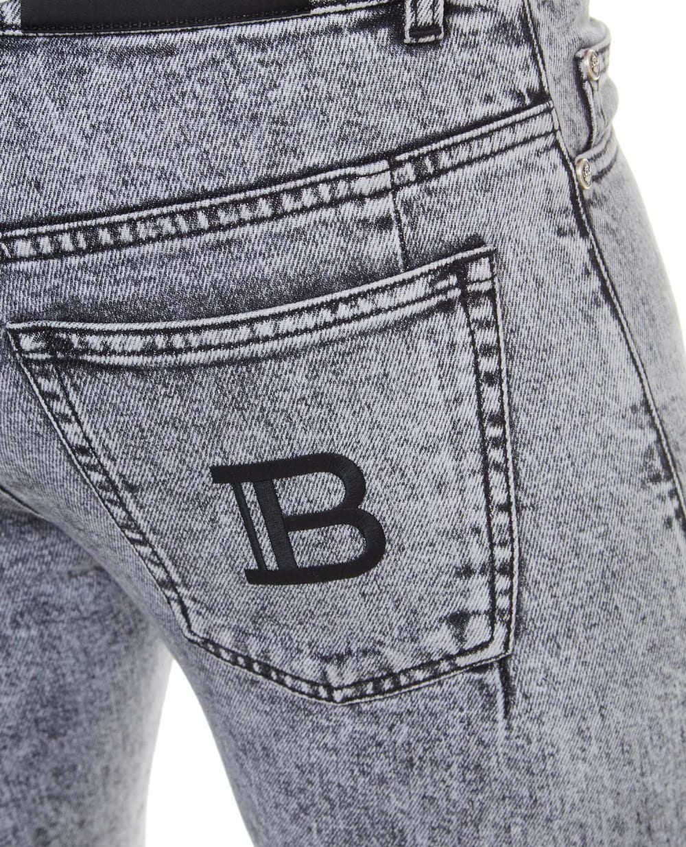 Джинсы Balmain VH0MG000136D, серый цвет • Купить в интернет-магазине Kameron
