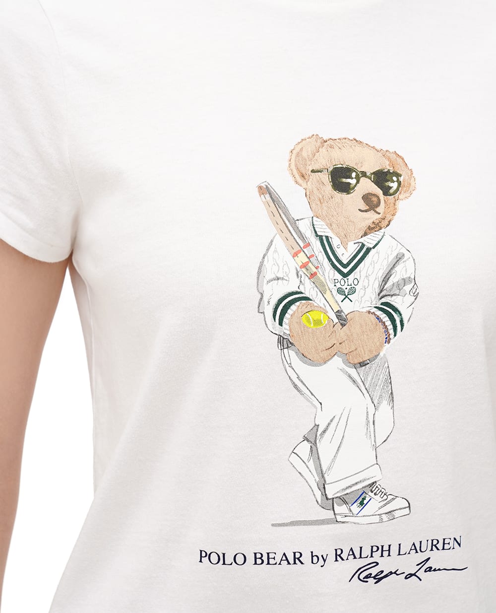 Футболка Polo Bear Polo Ralph Lauren 211939616001, белый цвет • Купить в интернет-магазине Kameron