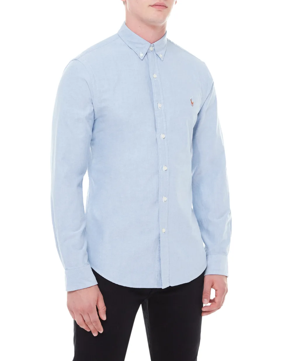 Рубашка Polo Ralph Lauren 710767444001, голубой цвет • Купить в интернет-магазине Kameron