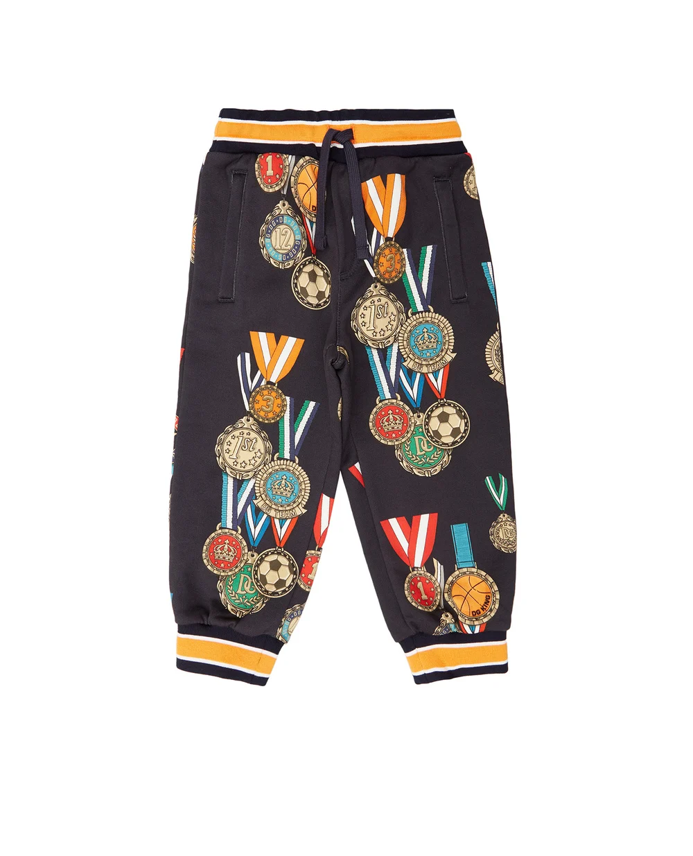Спортивные брюки Dolce&Gabbana Kids L4JPBQ-HS7DK-B, синий цвет • Купить в интернет-магазине Kameron