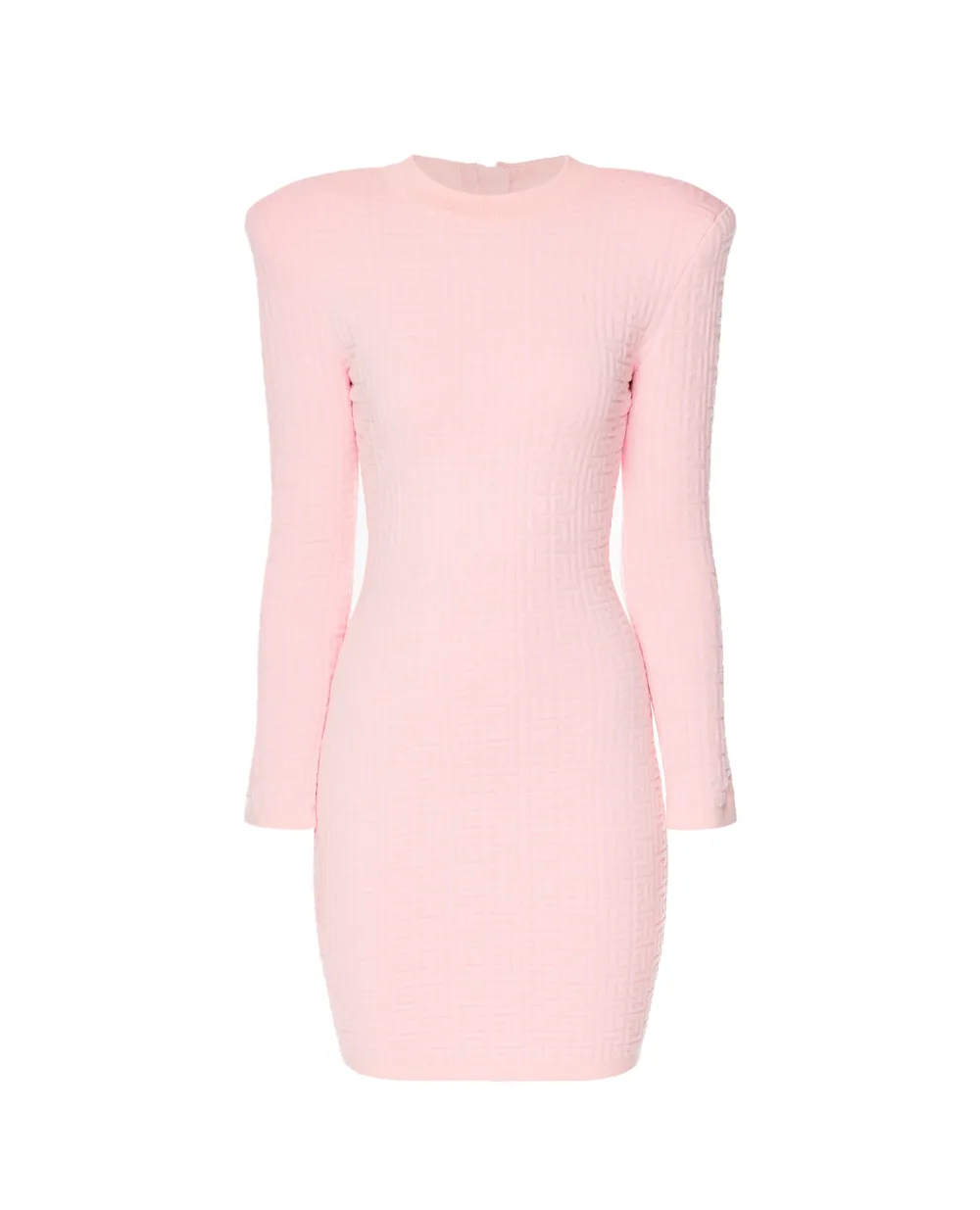 Шерстяное платье Balmain YF1R8072KB02, розовый цвет • Купить в интернет-магазине Kameron