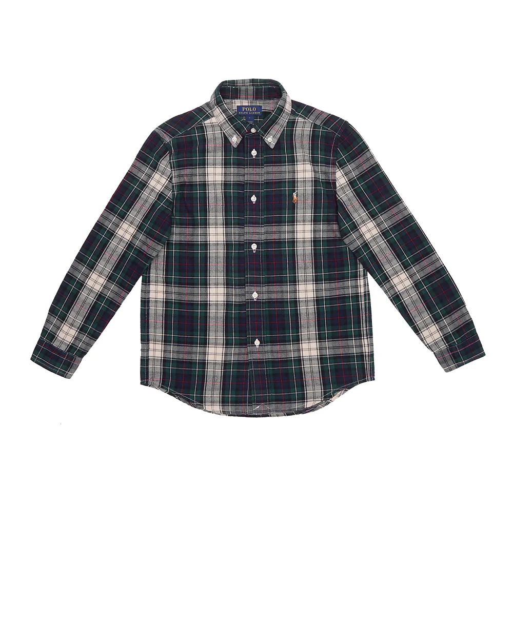 Детская хлопковая рубашка Polo Ralph Lauren Kids 322878879004, разноцветный цвет • Купить в интернет-магазине Kameron