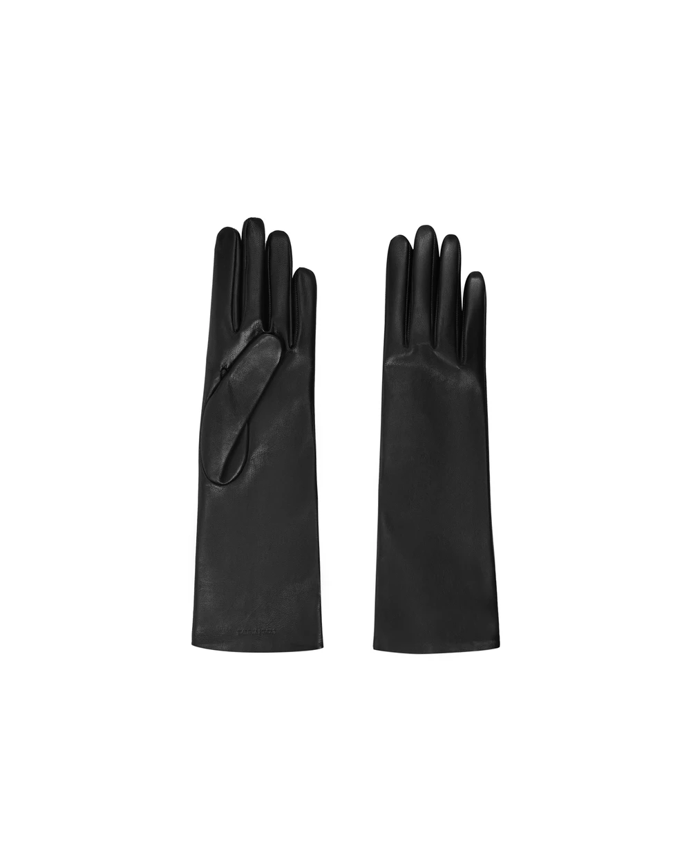 Кожаные перчатки Saint Laurent 639505-3YA26-, черный цвет • Купить в интернет-магазине Kameron