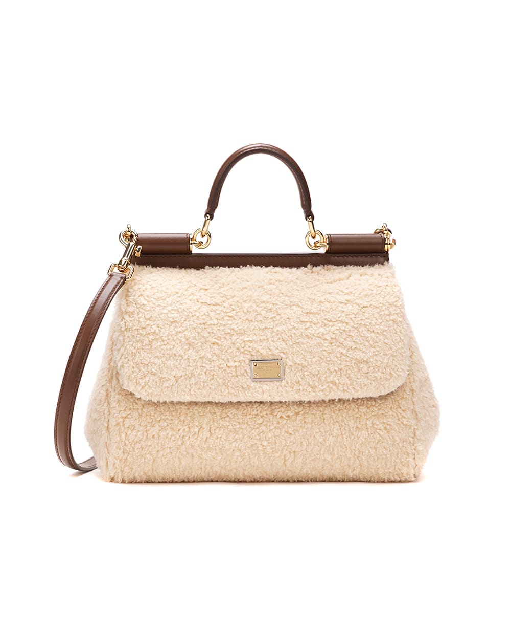 Сумка Sicily Large Dolce&Gabbana BB6002-AN416, бежевый цвет • Купить в интернет-магазине Kameron