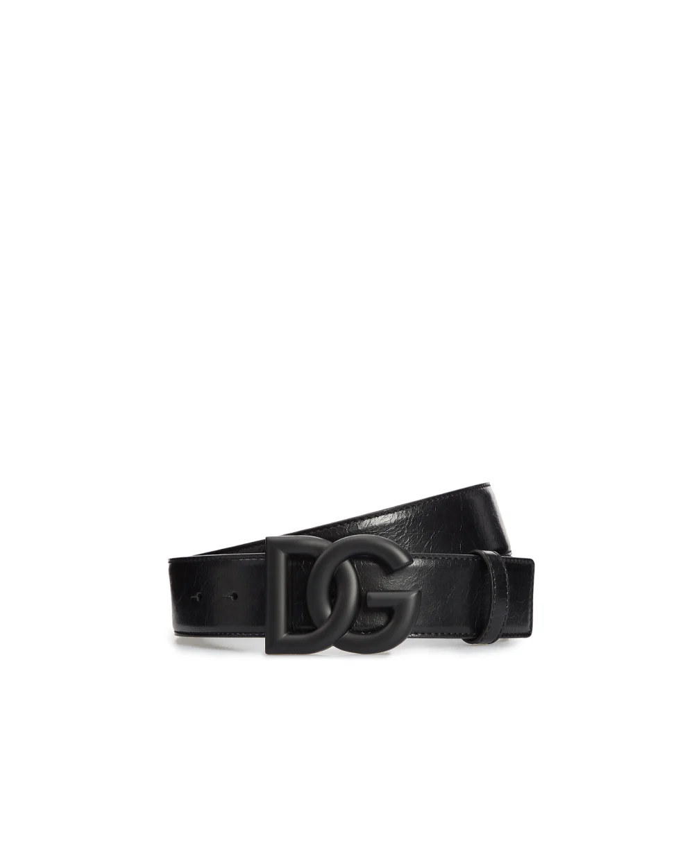 Кожаный ремень Dolce&Gabbana BC4646-AQ392, черный цвет • Купить в интернет-магазине Kameron