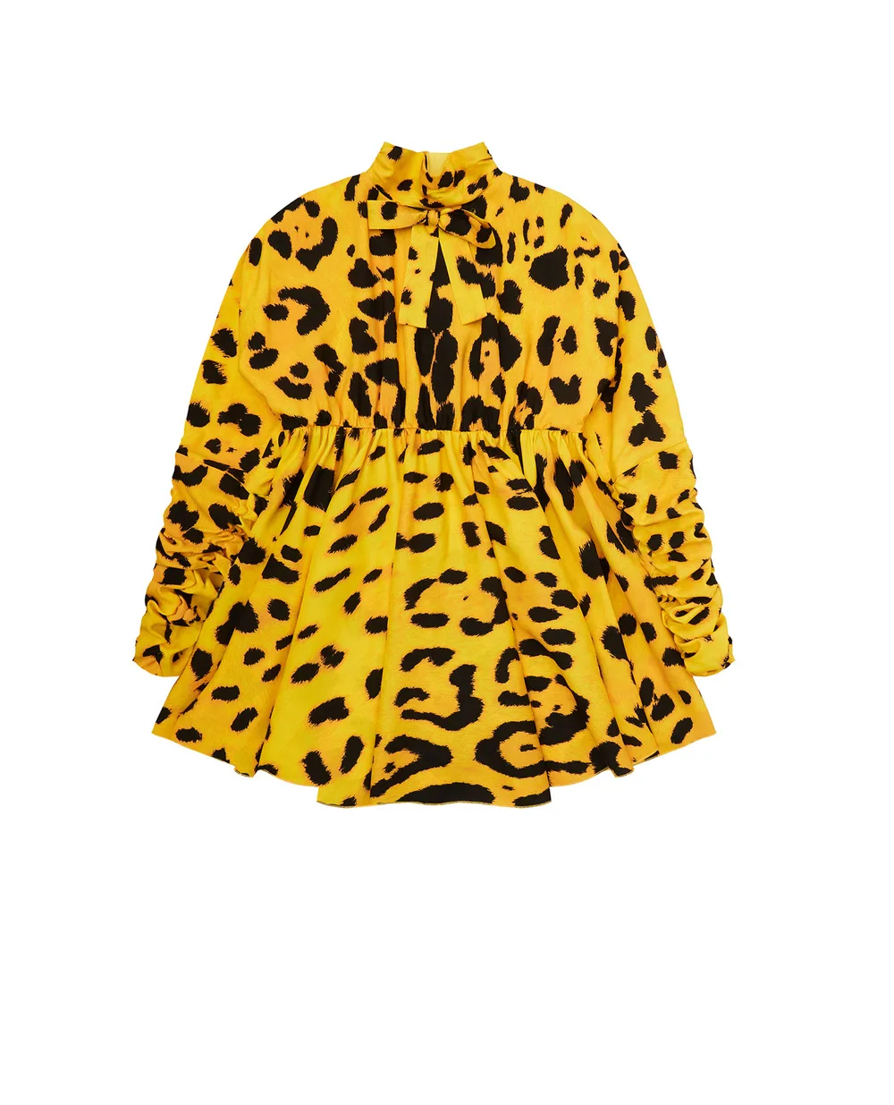 Шелковое платье Dolce&Gabbana Kids L52DX7-FSA2F-S, желтый цвет • Купить в интернет-магазине Kameron