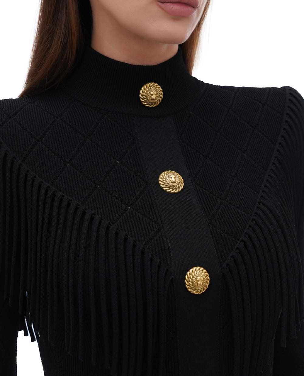 Платье Balmain CF1R8081KF53, черный цвет • Купить в интернет-магазине Kameron