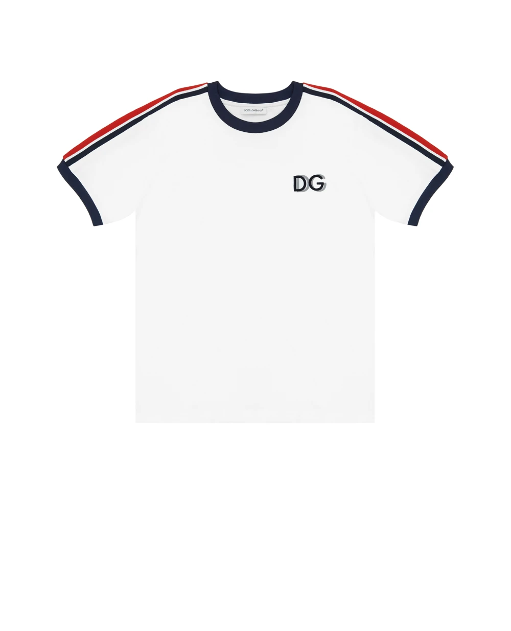 Футболка Dolce&Gabbana Kids L4JT26-G7XPC-B, белый цвет • Купить в интернет-магазине Kameron